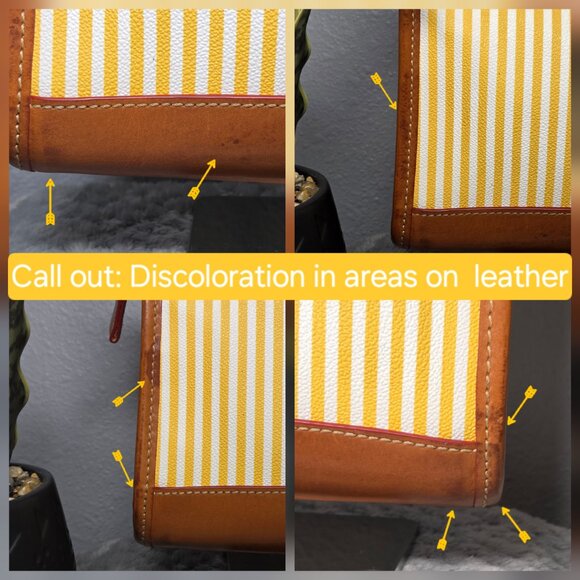 Authentic Dooney & Bourke Sullivan Striped Shoulder Bag with COA - Picture 9 of 10